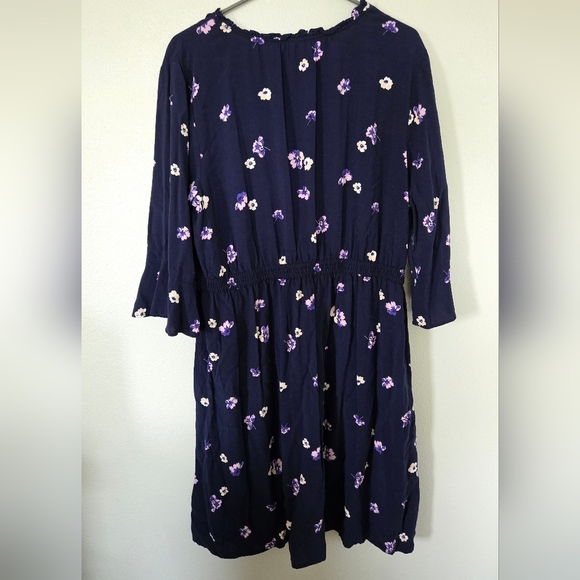 Old Navy Floral Navy Dress Size XL - Picture 2 of 7